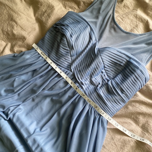 Birdy Grey Size Medium Dusty Blue Bridesmaid or Cocktail Formal Maxi Dress - Picture 10 of 16